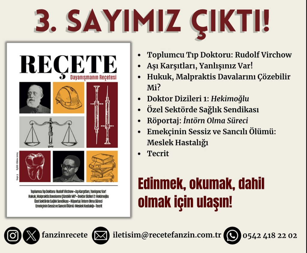 Reçete Fanzin 3. Sayısı&nbsp;Çıktı